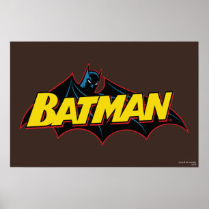 Póster Batman   Logotipo de la vieja escuela