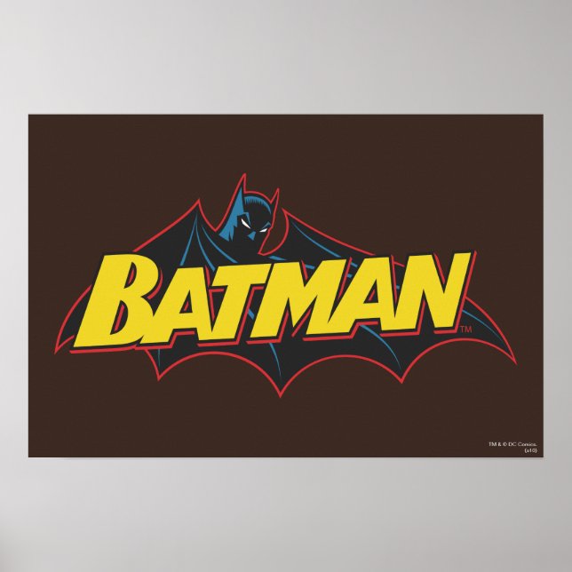 Póster Batman | Logotipo de la vieja escuela (Frente)