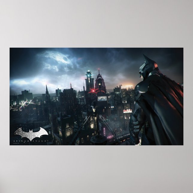 Póster Batman mirando la ciudad (Frente)