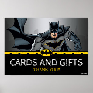 Póster Batman   Rótulo de tarjetas de cumpleaños y regalo
