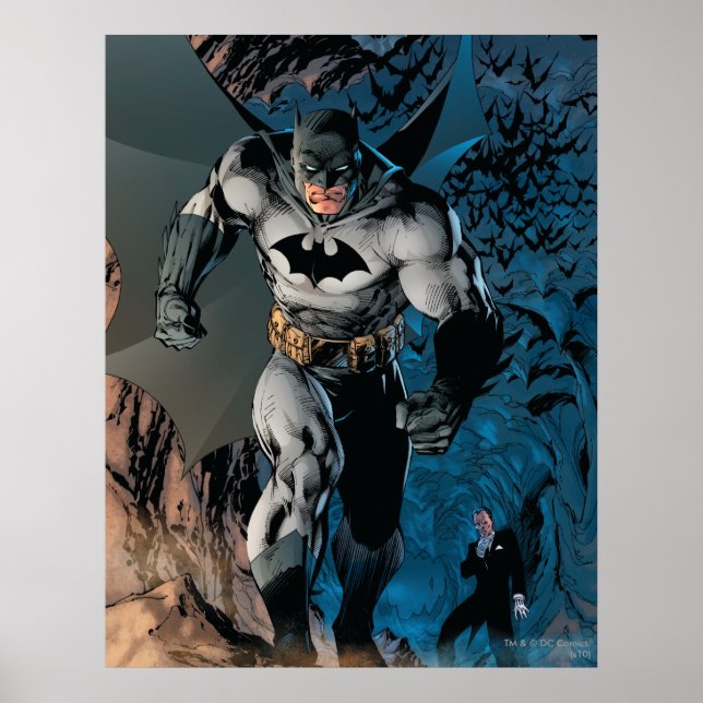 Póster Batman sale de la cueva de Bat (Frente)