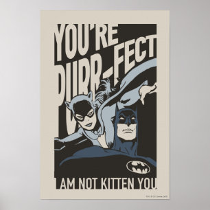 Póster Batman Valentine   Catwoman - Eres Purr-fect