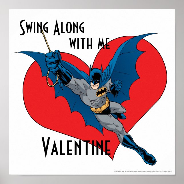 Póster Batman Valentine | Swing Junto A Mí (Frente)