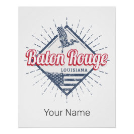 Póster Baton Rouge City Louisiana Estados Unidos