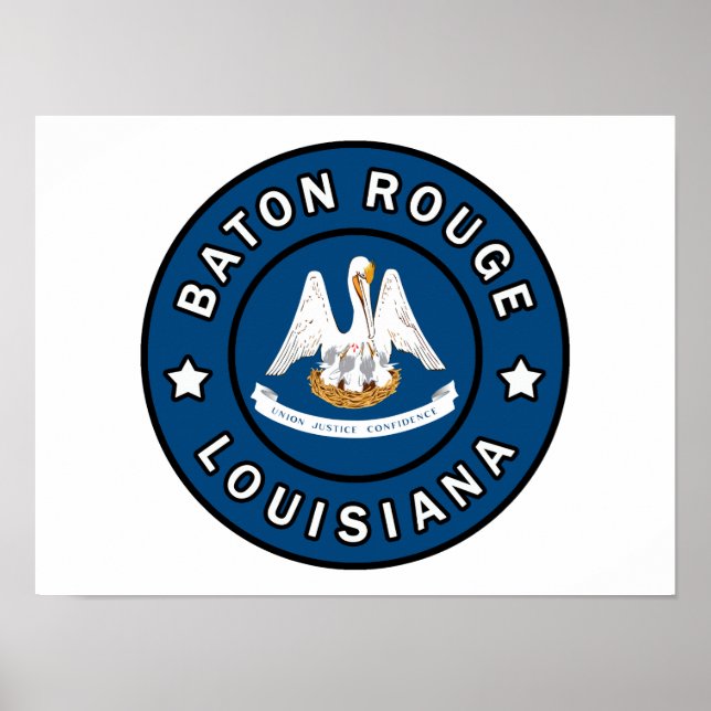 Póster Baton Rouge Louisiana (Frente)