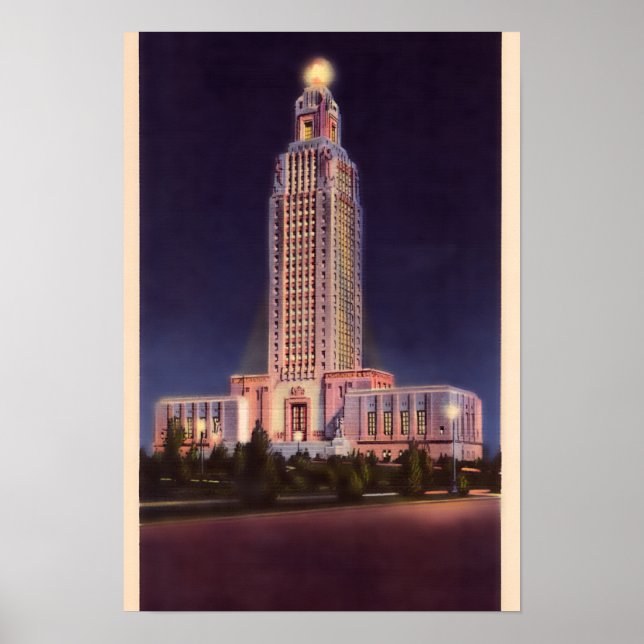 Póster Baton Rouge Louisiana State Capitol (Frente)