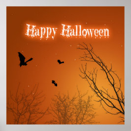 Póster Bats & Trees de Halloween - Poster