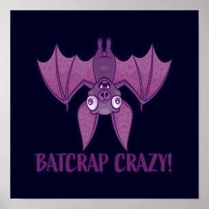 Póster Batshit Crazy Wacky Personalizado Bat
