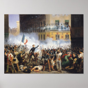Póster Battle in the rue de Rohan, 28th July 1830, 1831