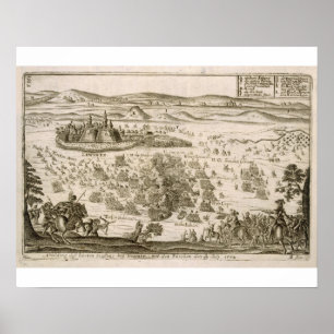 Póster Battle near the Town of Levice in 1664, illustrati
