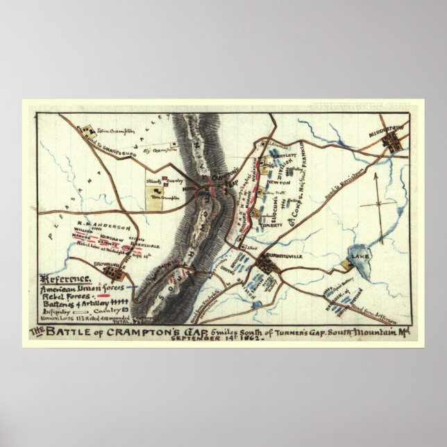 Póster Battle of Crampton's Gap (Frente)