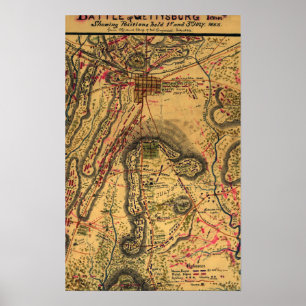 Póster Battle of Gettysburg