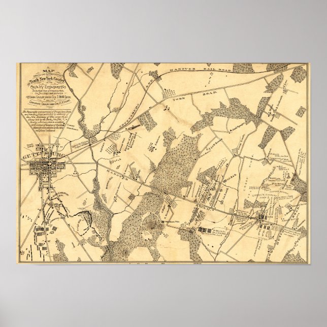 Póster Battle of Gettysburg 12 (Frente)