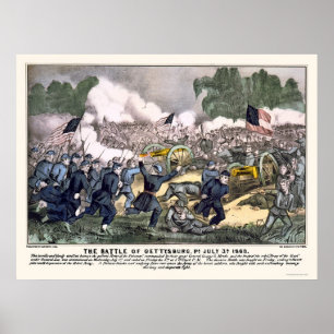 Póster Battle of Gettysburg by 1863