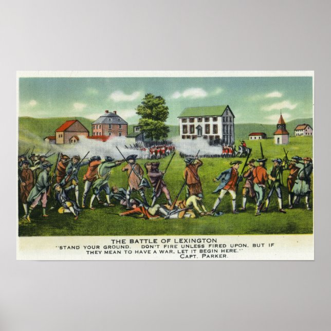 Póster Battle of Lexington Scene (Frente)