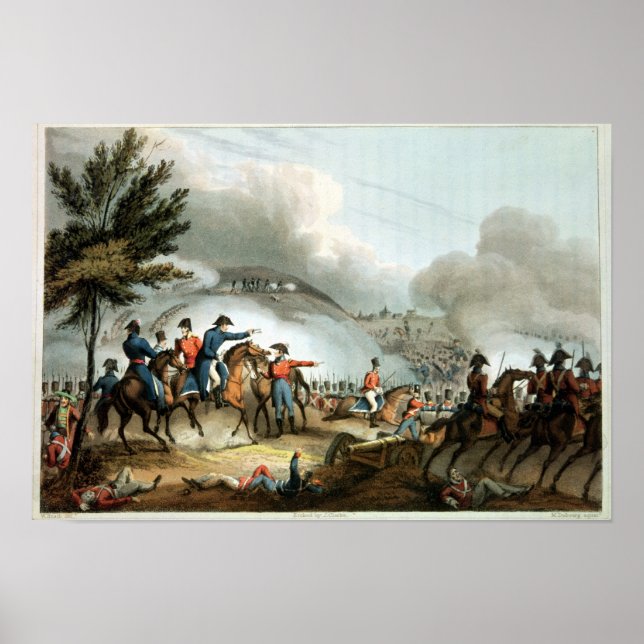 Póster Battle of Salamanca,etched by J. Clarke (Frente)