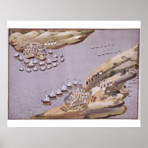 Póster Battles for the Islands of Crete and Samos, plate
