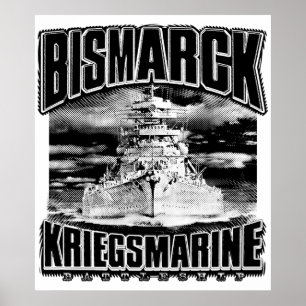 Póster Battleship Bismarck