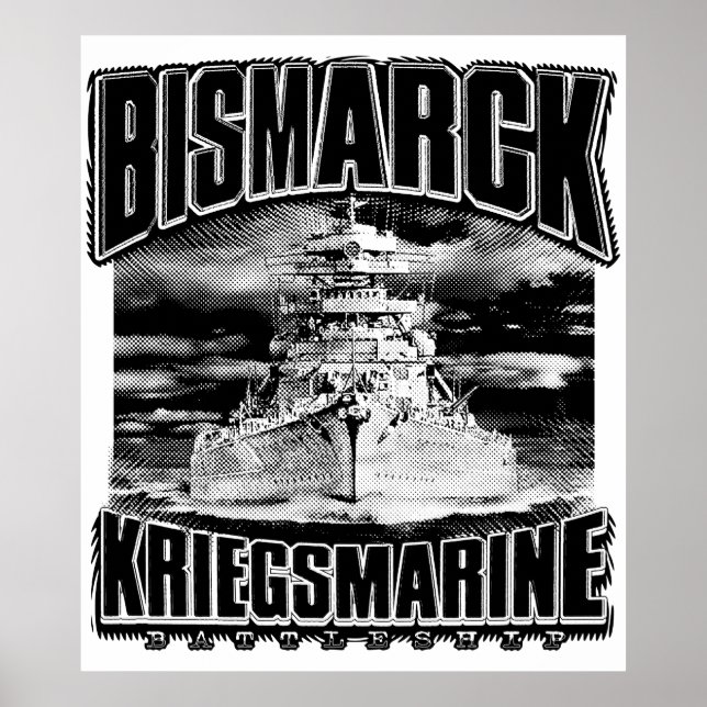 Póster Battleship Bismarck (Frente)