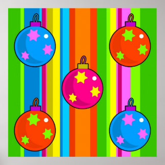 Póster Baubles de Funky