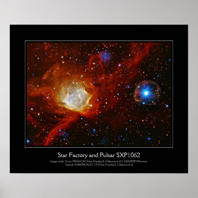 Póster Baudible celeste - imagen espacial SXP1062 (Frente)