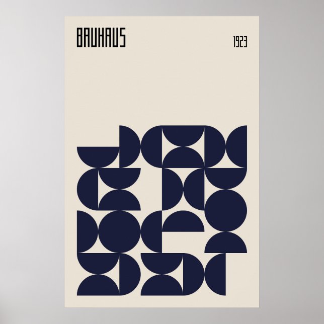 Póster Bauhaus 1923 | Diseño retro (Frente)
