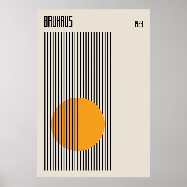 Póster Bauhaus 1923 | Diseño retro (Frente)