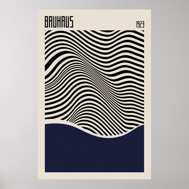 Póster Bauhaus 1923 | Poster de diseño retro (Frente)