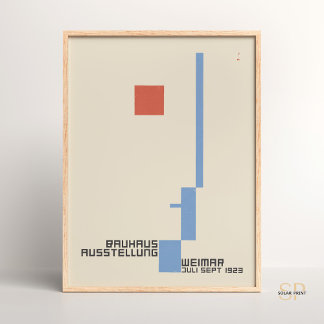 Póster Bauhaus Ausstellung Weimar, Oficina de Exposicione