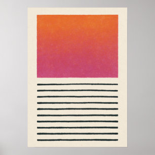 Póster bauhaus, diseño bauhaus, diseño moderno, geométric