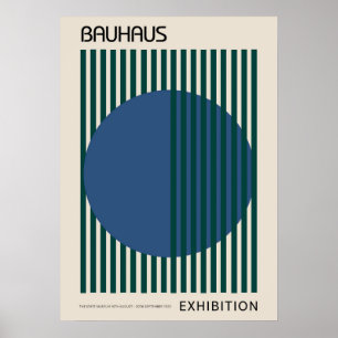Póster bauhaus, diseño bauhaus, diseño moderno, geométric