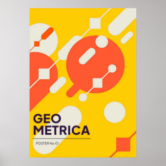 Póster bauhaus, diseño bauhaus, diseño moderno, geométric