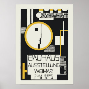 Póster bauhaus, diseño bauhaus, diseño moderno, geométric