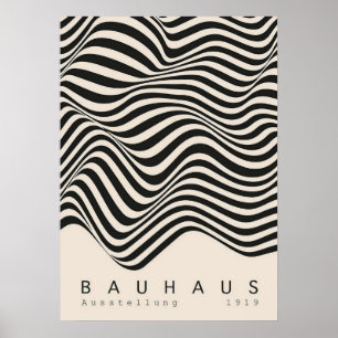 Póster bauhaus, diseño bauhaus, diseño moderno, geométric
