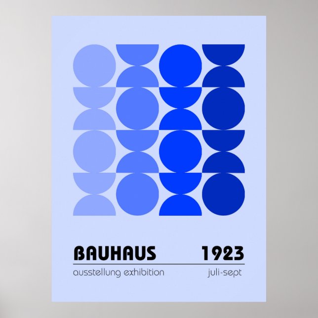 Póster Bauhaus Exhibition Poster 1923 (Frente)