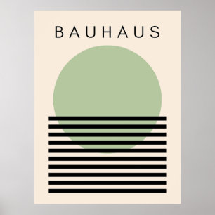 Póster Bauhaus Green Sun