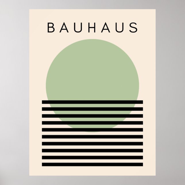 Póster Bauhaus Green Sun (Frente)