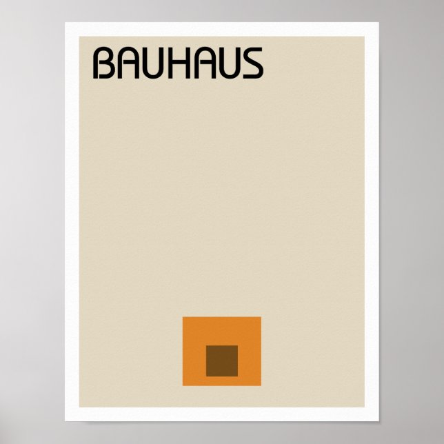 Póster Bauhaus Minimalista II (Frente)