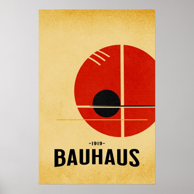 Póster Bauhaus Modern Poster  (Frente)