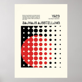 Póster bauhaus, modernista, mínima, geométrica, abstracta