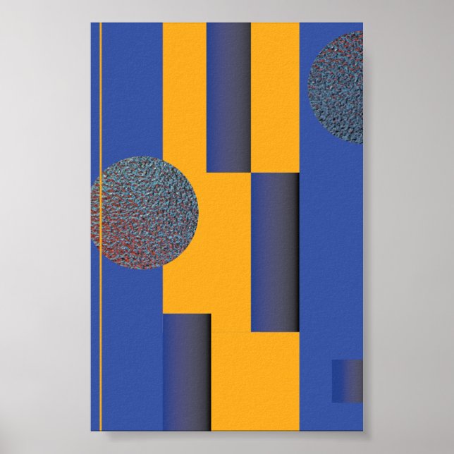 Póster Bauhaus moderno: Diseño original de TMD (Frente)