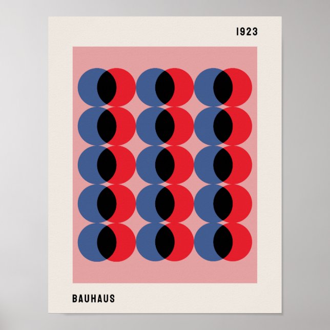 Póster Bauhaus Poster, Bauhaus Circles B34 (Frente)