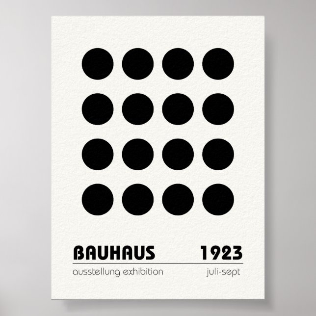 Póster Bauhaus Poster Wall Art (Frente)