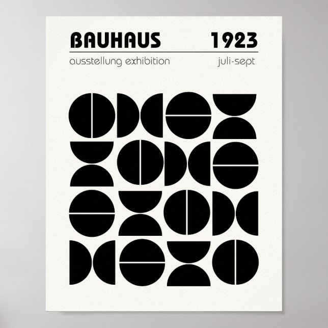 Póster Bauhaus Poster Wall Art (Frente)
