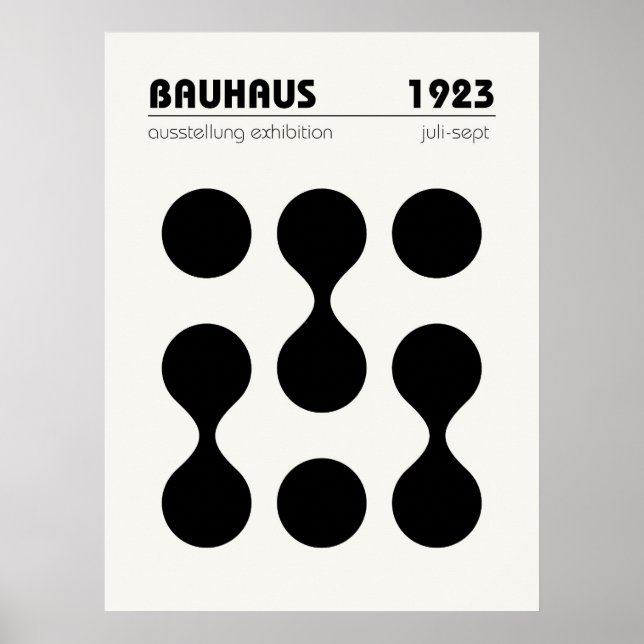 Póster Bauhaus Poster Wall Art (Frente)