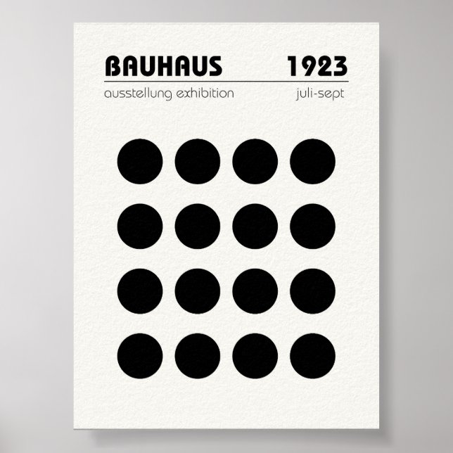 Póster Bauhaus Poster Wall Art (Frente)