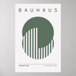 Póster Bauhaus Sage Green Poster