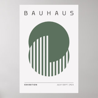 Póster Bauhaus Sage Green Poster