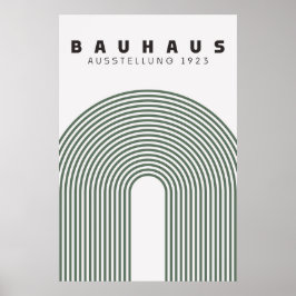 Póster Bauhaus Sage Green Poster