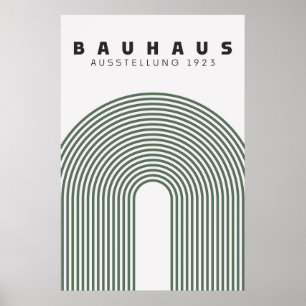 Póster Bauhaus Sage Green Poster